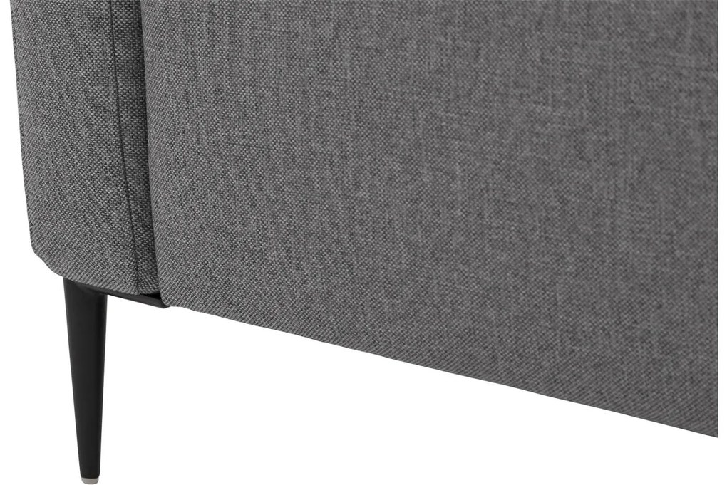 Goossens  Key West grijs, stof, 2,5-zits, modern design