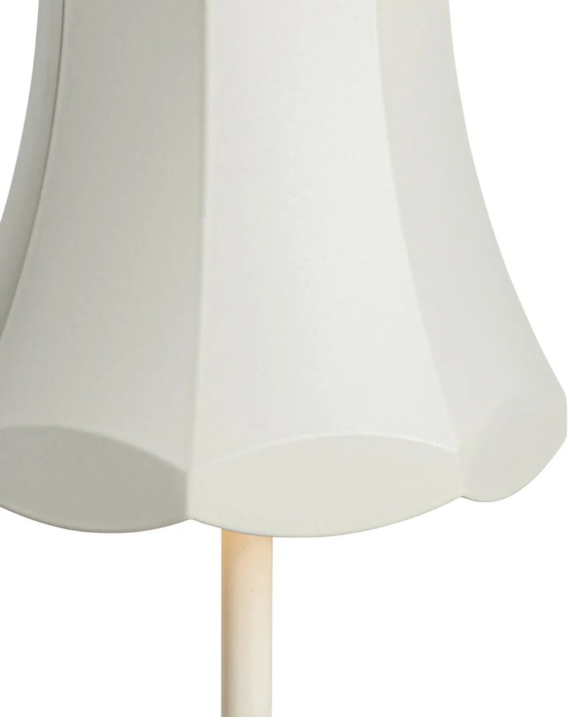 Buitenlamp met dimmer LED Retro tafellamp met dimmer off-white oplaadbaar IP44 - Granny Retro IP44 Buitenverlichting Lamp