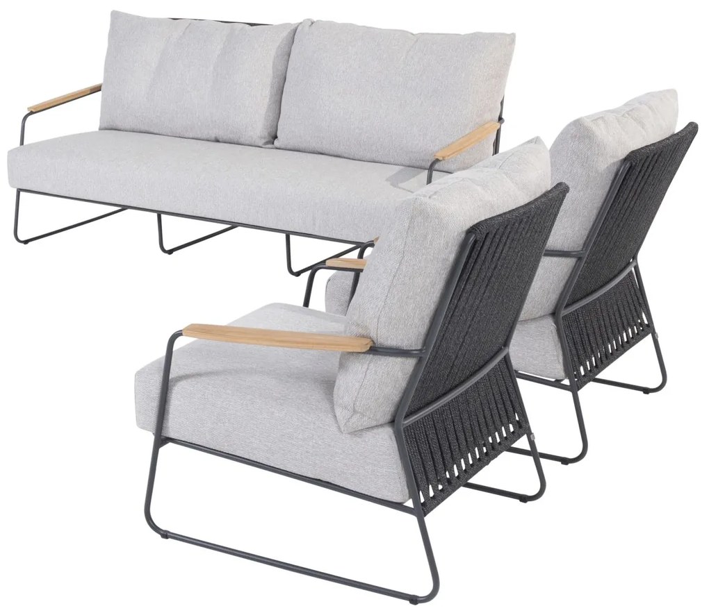 4 Seasons Outdoor Balade sofa set Loungeset lichtgrijs weerbestendig