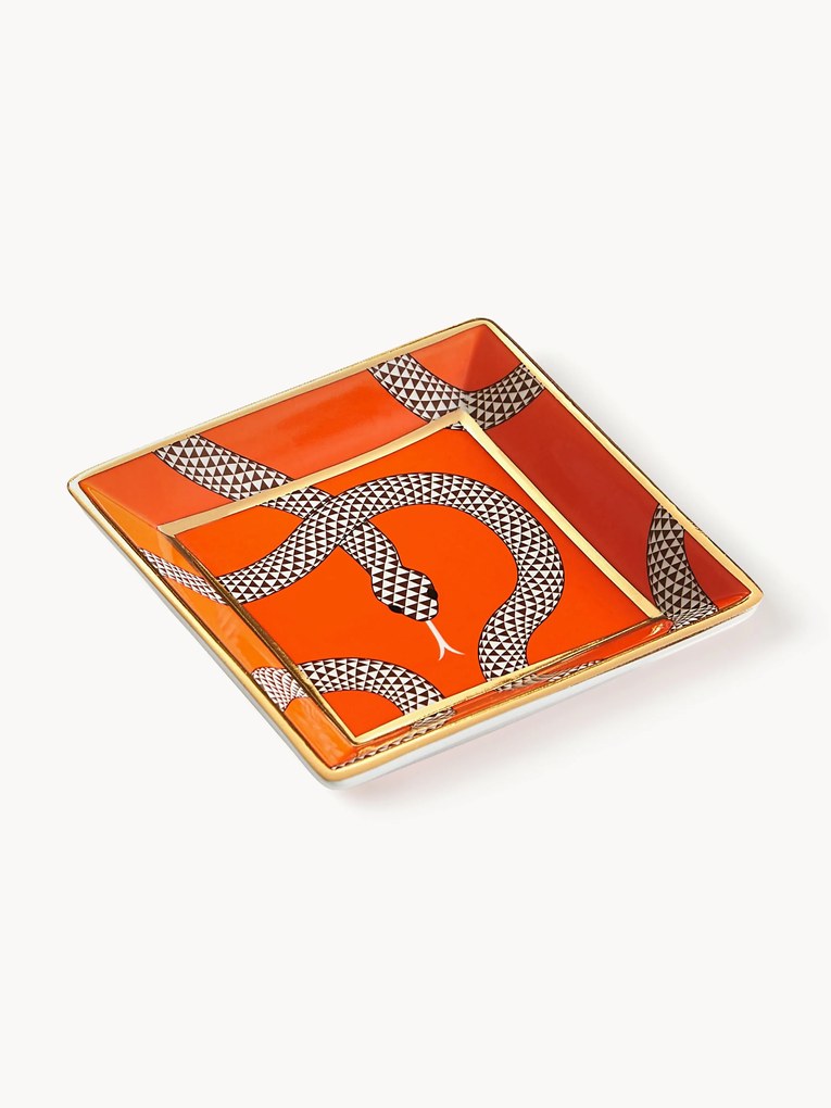 Decoratief porseleinen dienblad Eden met goud