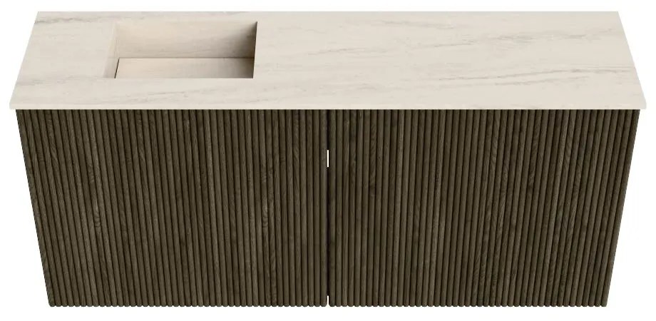 Mondiaz Joya DLux 90cm toiletmeubel shadow met wastafel faye links zonder kraangat meli