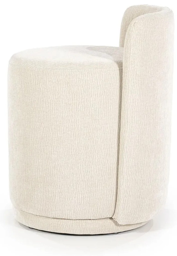 Moderne Scandinavische Poef Beige