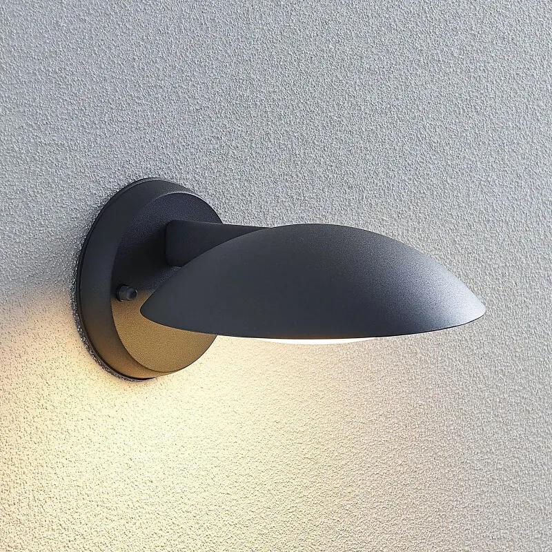 LED buitenwandlamp Maive in donkergrijs - lampen-24