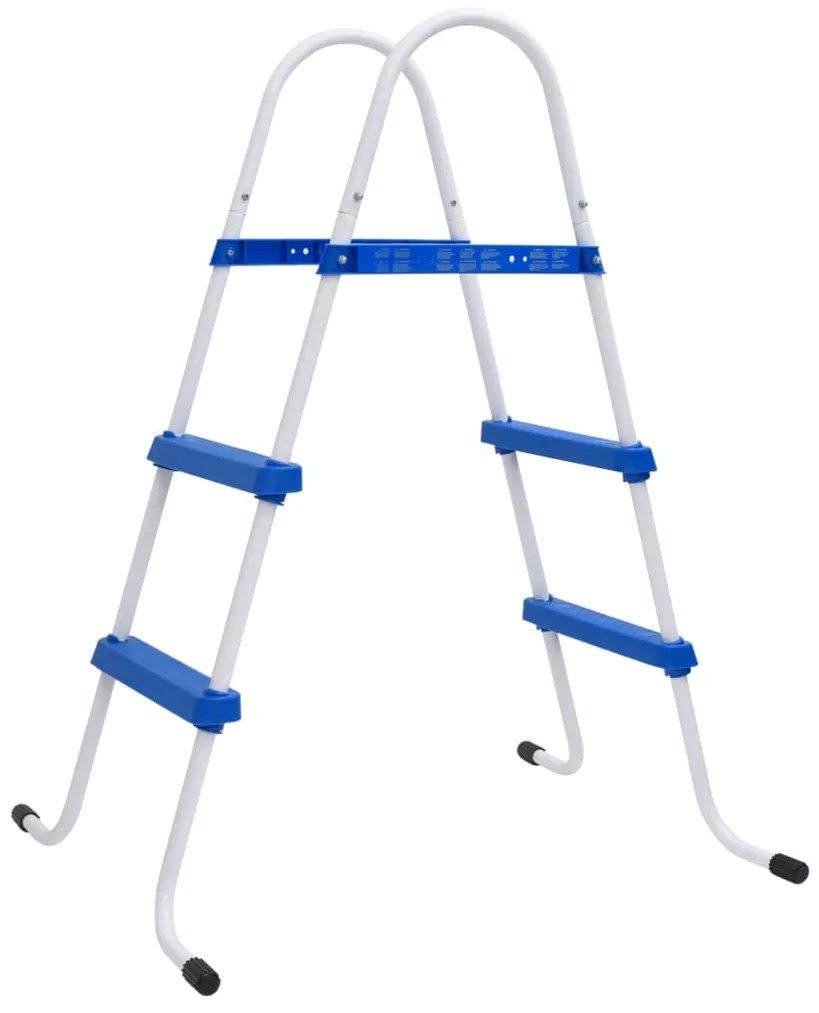 vidaXL Zwembadladder 84 cm blauw en wit