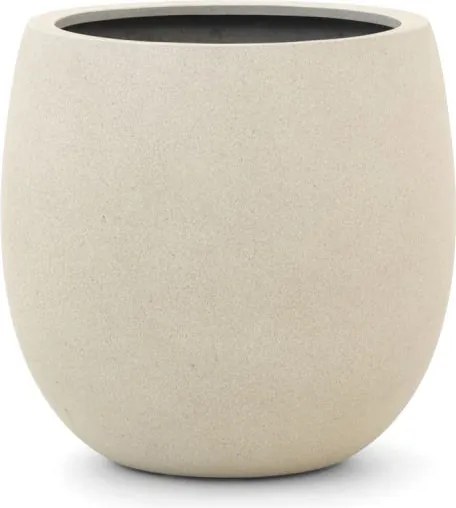 Bloempot Luca Lifestyle Grigio | Wit Kunststof  | ø55cm | Geschikt voor Buiten en binnen | Kees Smit Tuinmeubelen