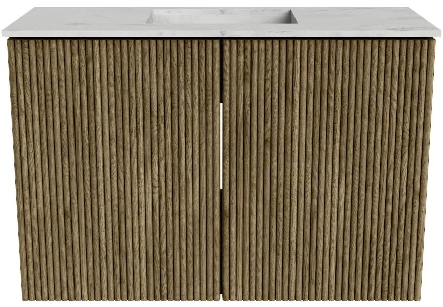 Mondiaz Joya DLux 60cm toiletmeubel dusk met wastafel faye midden 1 kraangat opalo
