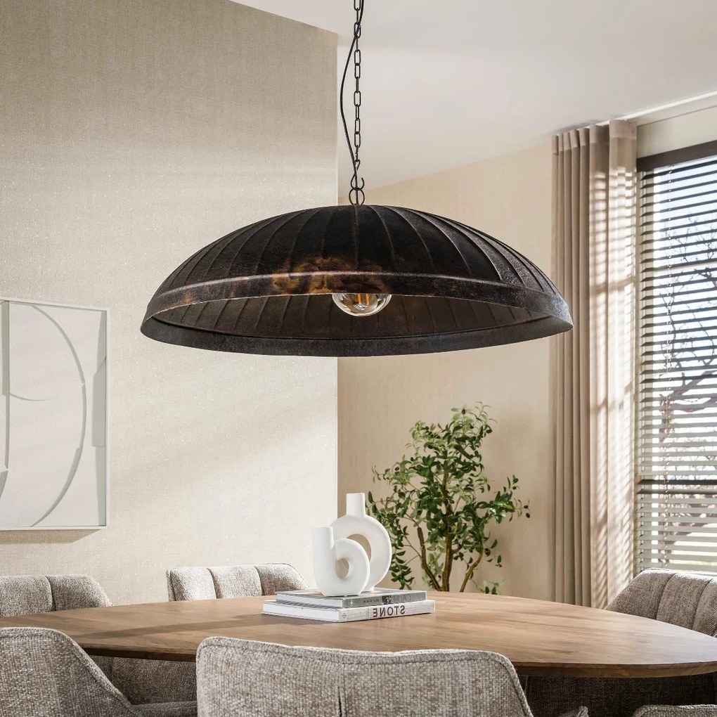Hanglamp Met Brede Halfronde Kap