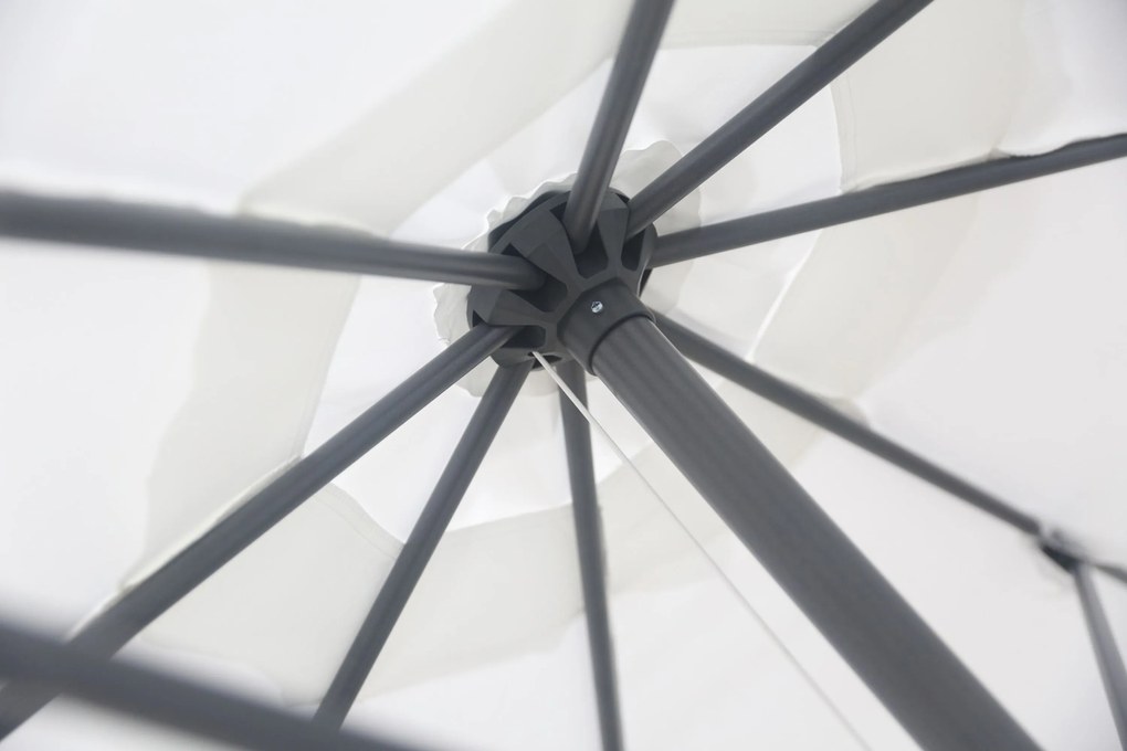 Camello Valerio Stokparasol M (excl. Voet) Aluminium Wit