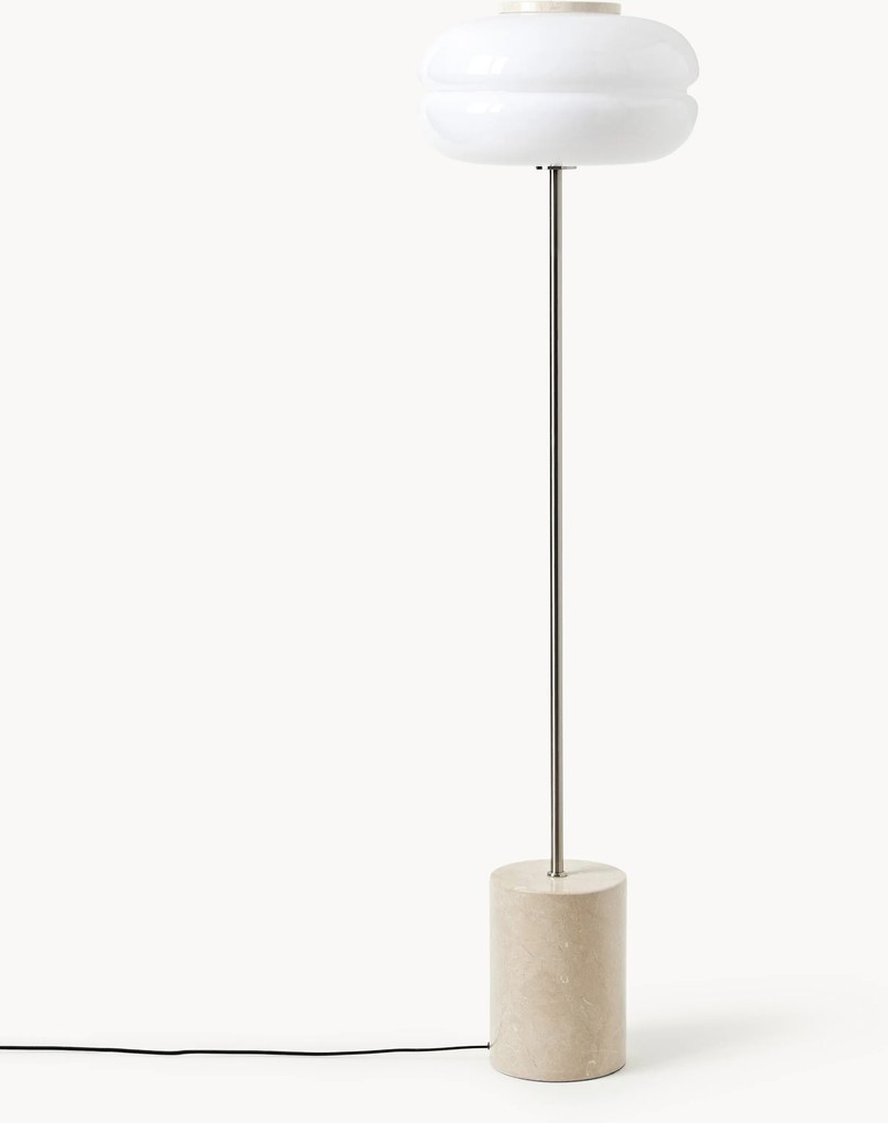 Vloerlamp Bun met marmeren voet