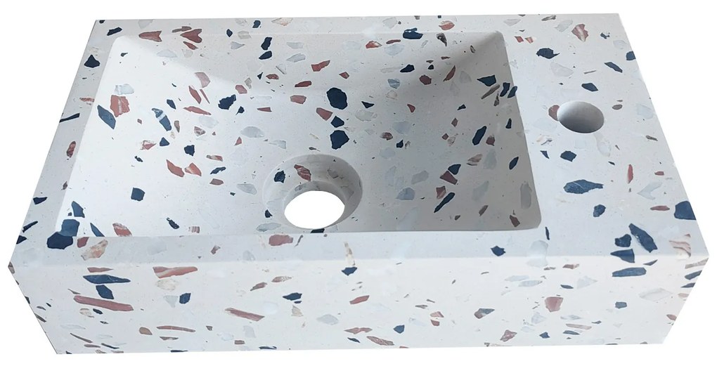 Fontana Terrazzo toiletmeubel met ribbelfront kasteel bruin