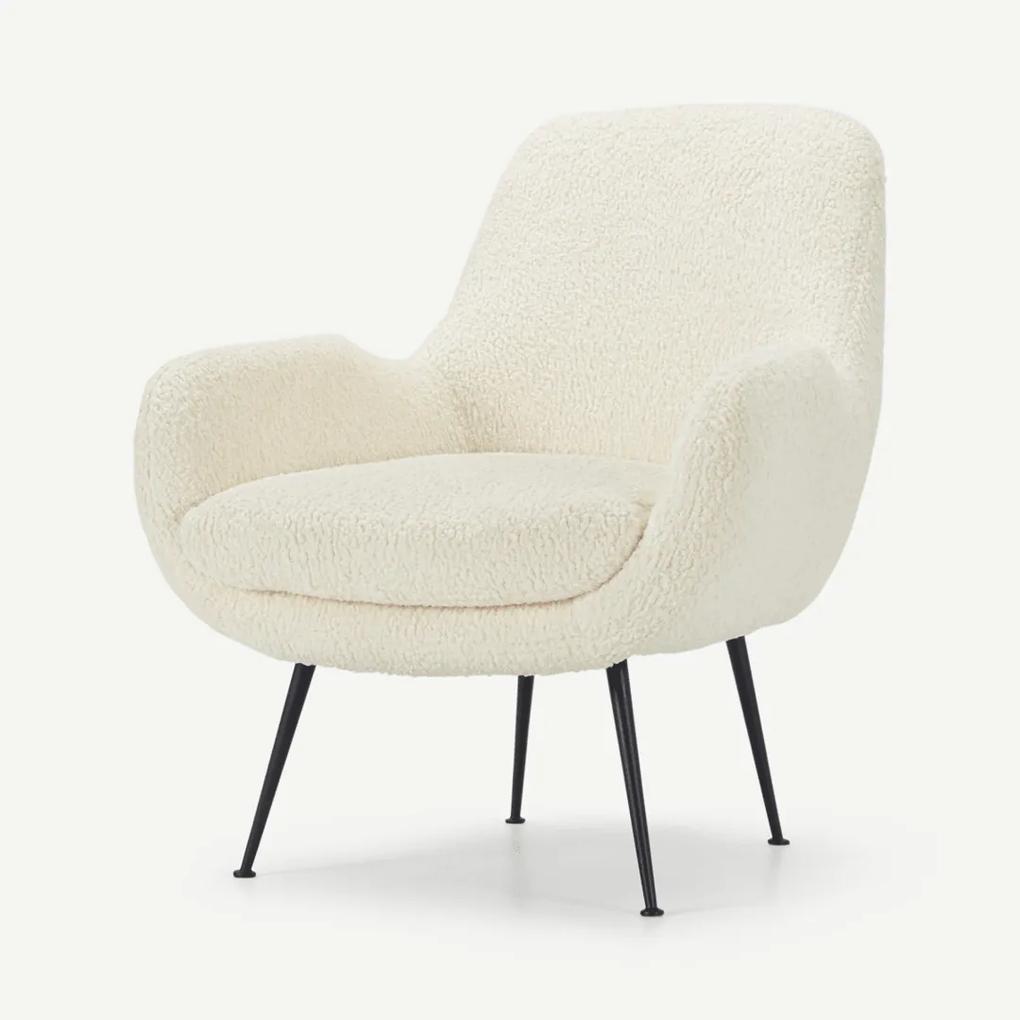 Moby fauteuil, imitatie schapenvacht