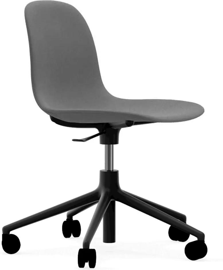 Normann Copenhagen Form Chair bureaustoel met zwart onderstel Fame 60078 grijs