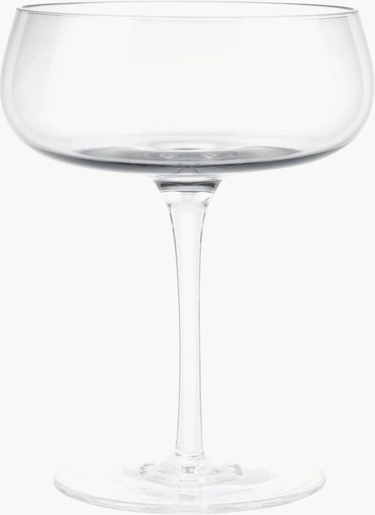Mondgeblazen champagneglazen Belo, 2-delig