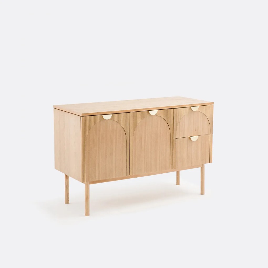 Dubbele wastafel, 2 deuren + 2 lades, Gisela