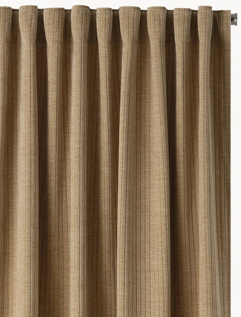 Fluwelen dim-out gordijn Multi-Band Rosanna, B 140 cm