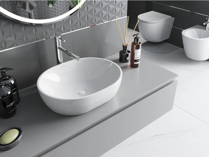 Mexen Viki opbouw wasbak 48 x 35 cm, wit - 21054800