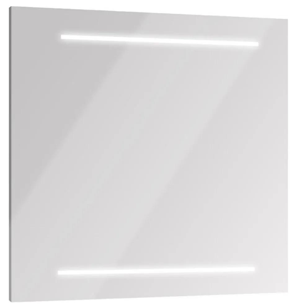 Badkamerspiegel met LED Verlichting Allibert Selfy 80x70x2,6 cm Mat Grijs Aluminium