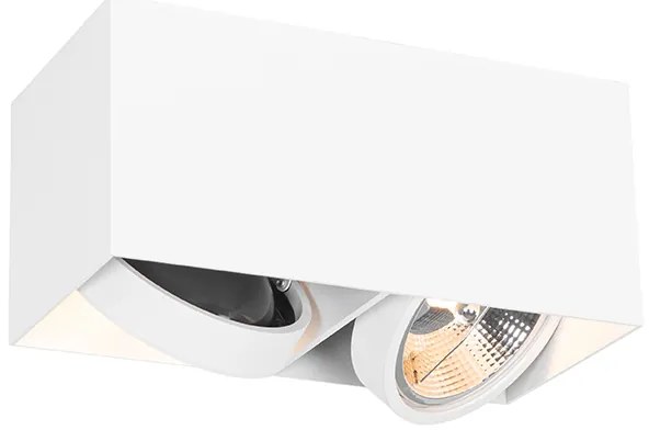 Smart spot wit rechthoekig 2-lichts incl. 2 Wifi GU10 111mm - Box