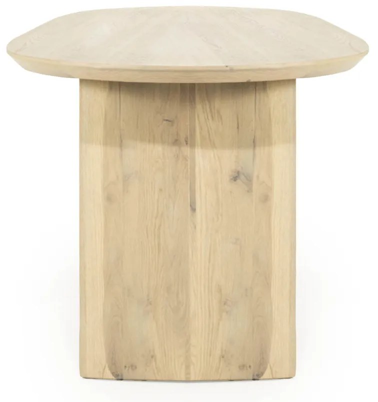Eleonora Dex Eiken Eettafel Ovaal Naturel 180x90 Cm - 180 X 110cm.