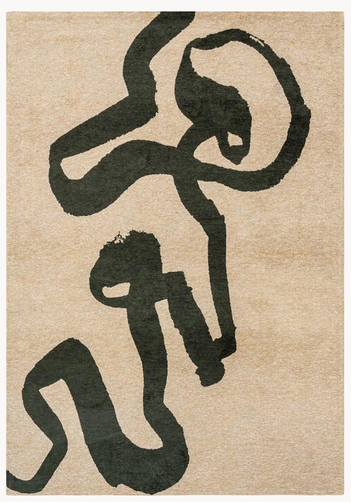 Wasbaar jacquard in- & outdoor vloerkleed Ribbon