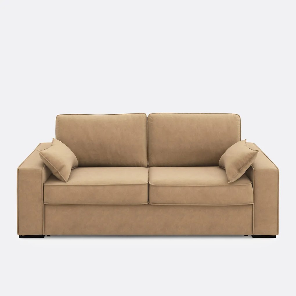 Slaapbank van fluweel, 2, 3 of 4 zits, Comfort BULTEX® Cécilia