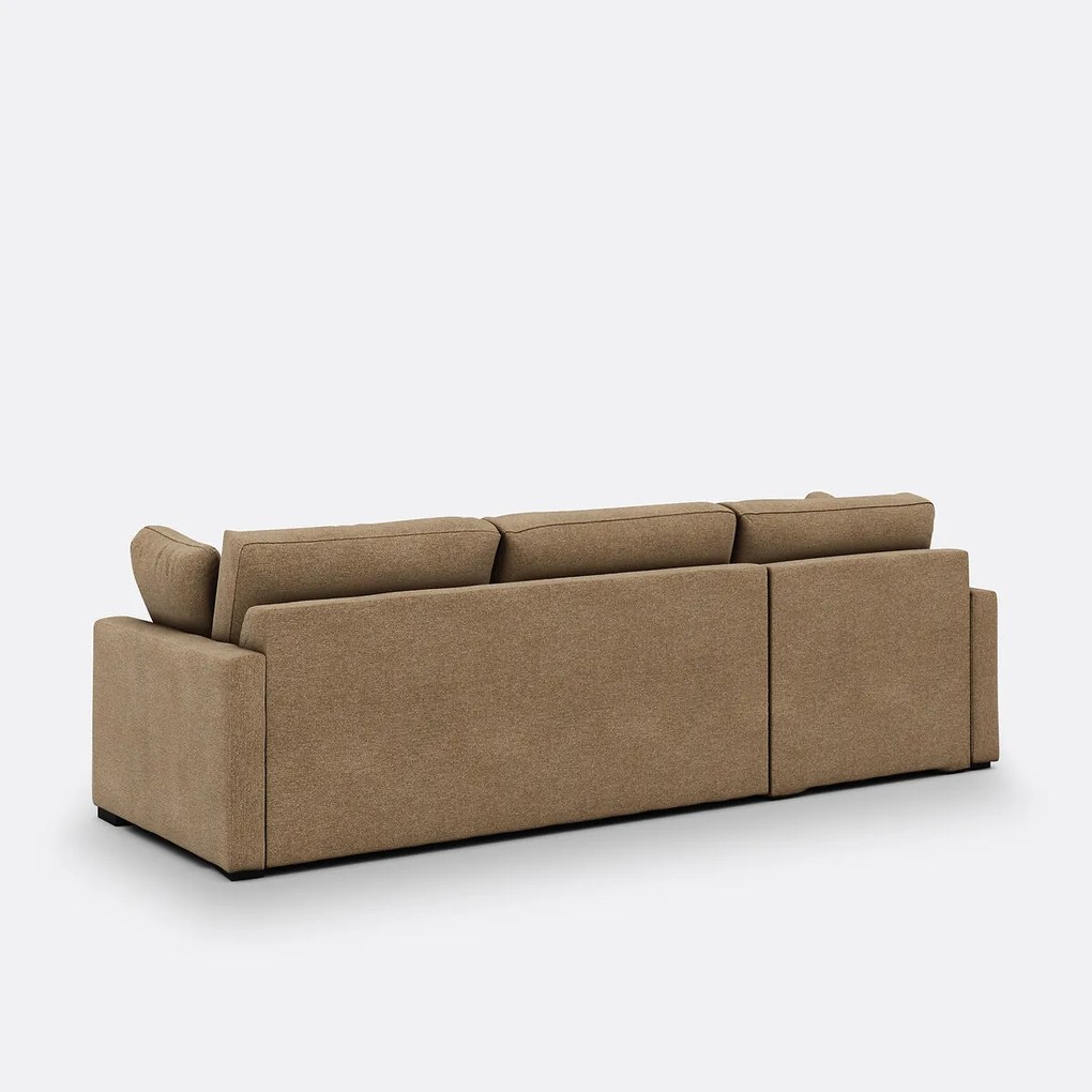 Gestructureerde gemêleerde hoekslaapbank, schuim, Timor