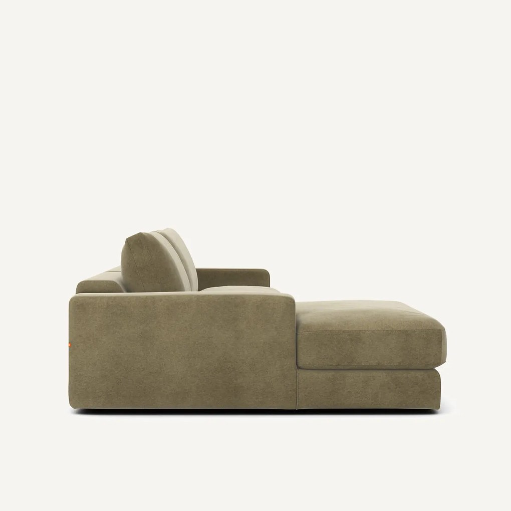 Linnen fluwelen hoekbank, SKANDER