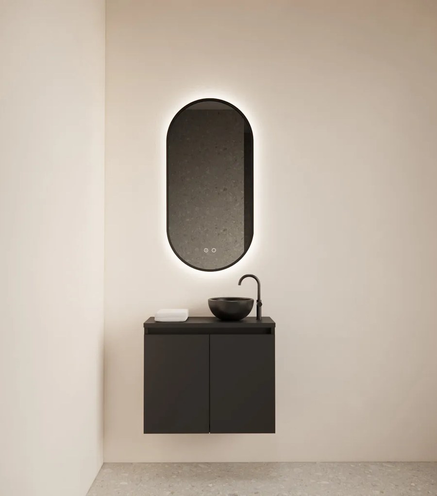 Gliss Design Echo toiletmeubel 60cm zwart mat