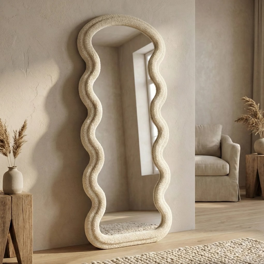 Golvende Spiegel Teddy Creme Teddy - 70x170cm