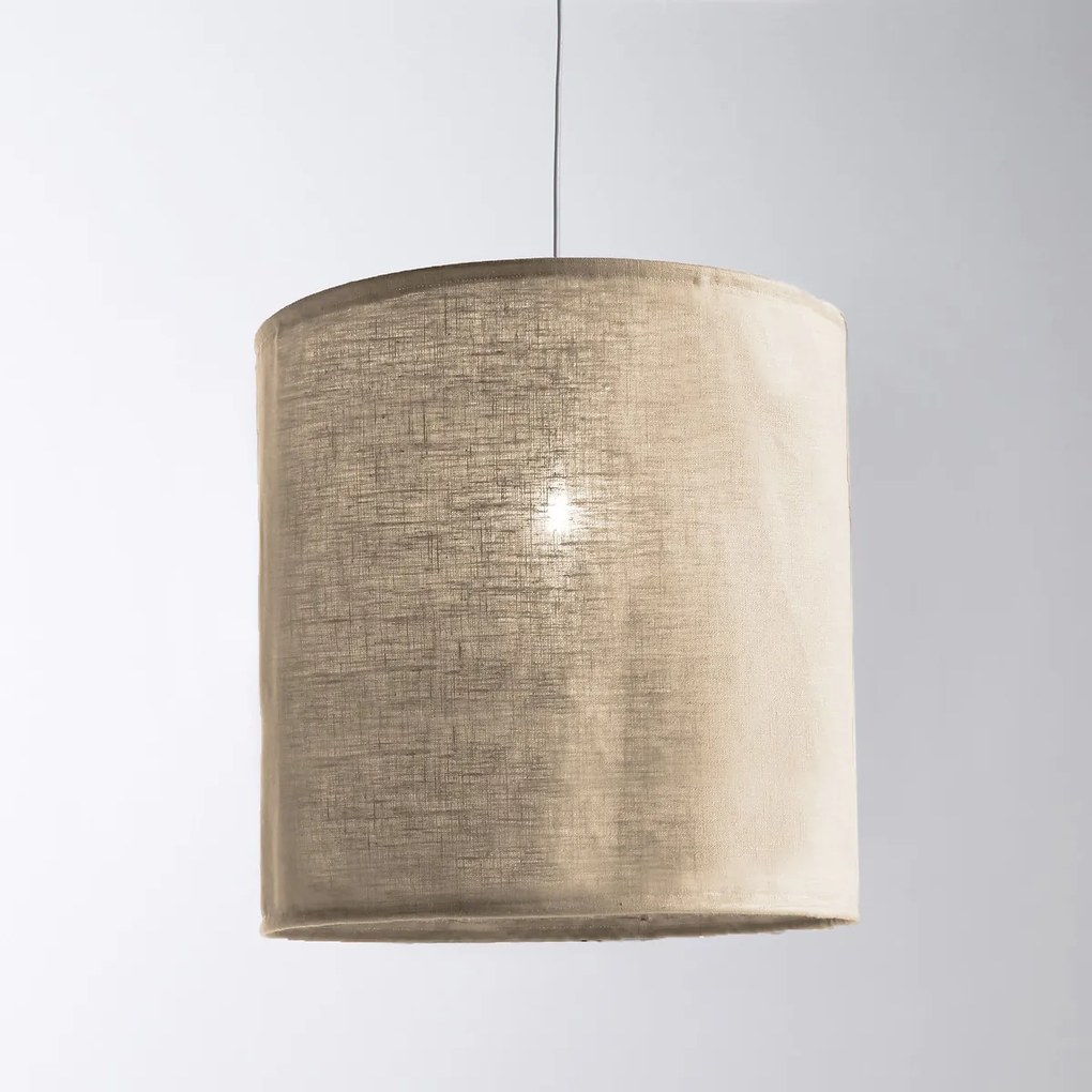 Hanglamp / lampenkap in gekreukt linnenØ30 cm, Thad