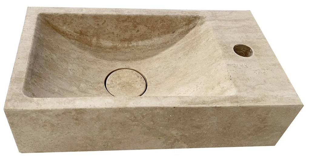 Fontana White Travertin toiletmeubel kasteel bruin