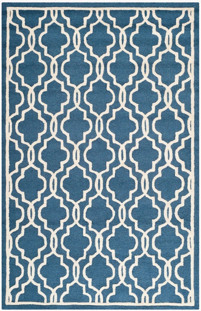 Handgetuft wollen vloerkleed Elle Trellis