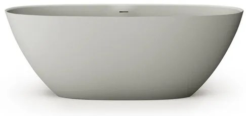 Zeza Element Vrijstaand Bad - 175x76x60cm - solid surface - mat licht grijs SW1208809