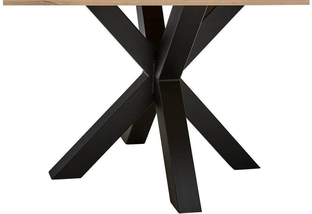 Goossens Eettafel Stef, Rond 110 x 110 cm