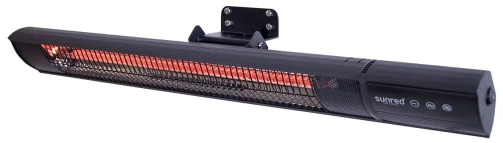 Sunred Wandverwarmer Royal Diamond Dark 2500 W Rose Gold Carbon zwart