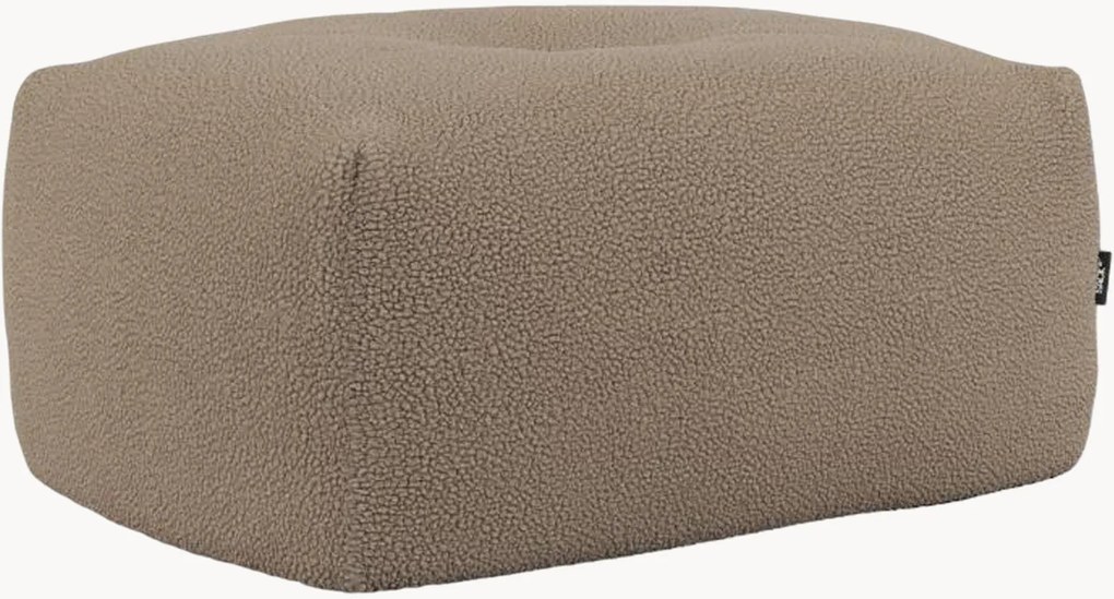 Voetenbank Soft van teddy-bouclé