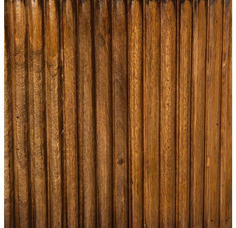 Goossens Excellent Salontafel Ensemble rond, hout mango bruin, stijlvol landelijk, 95 x 45 x 95 cm