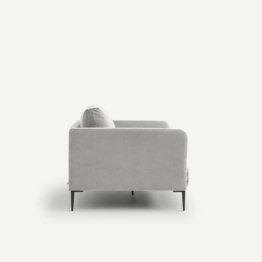 2-zitsbank in stonewashed fluweel Oscar, ontwerp Emmanuel Gallina