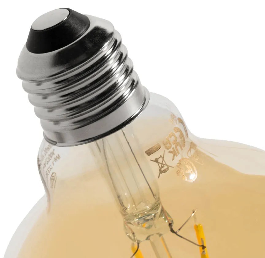 Set van 5 E27 dimbare LED lamp G95 5W 450 lm 2700K