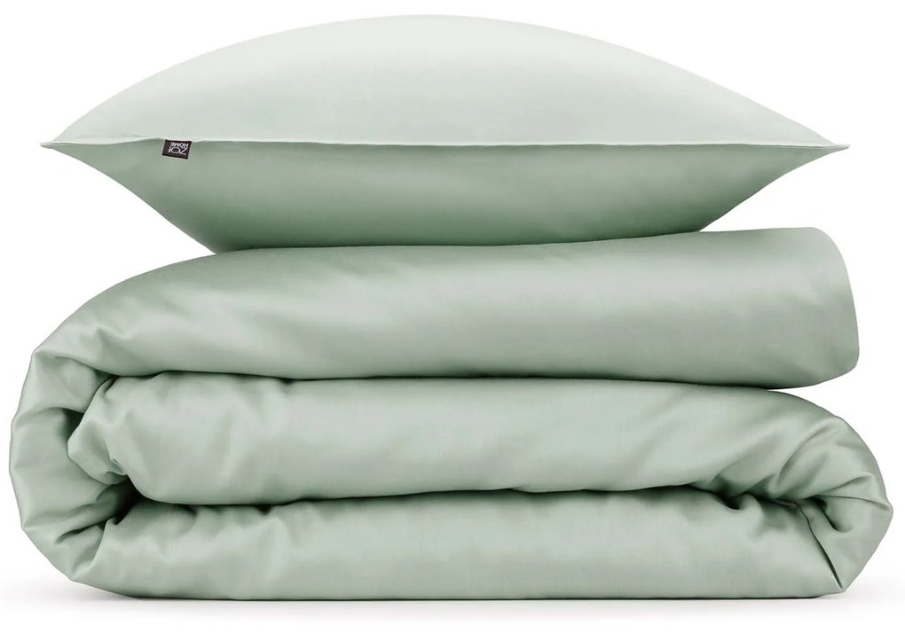 Zo!Home Satinado Dekbedovertrek Foam Green – Bij Swiss Sense