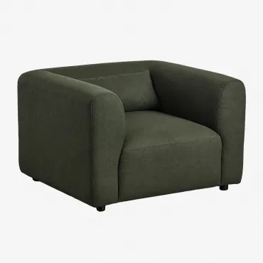 Beklede Fauteuil Fogler Teddystof Saliegroen - Sklum