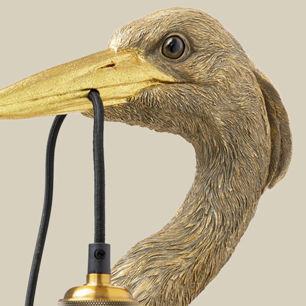 Gouden Reiger Wandlamp