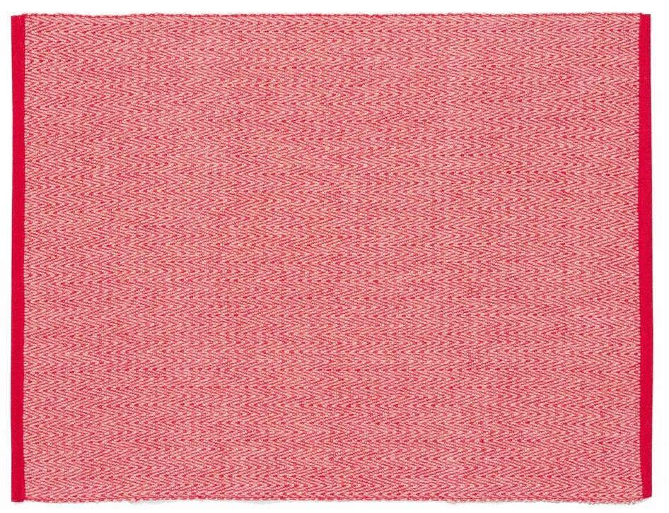 HEMA Placemat Met Visgraat 35x45 Katoen Rood (rood)