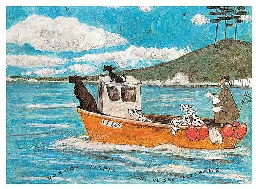 Kunstdruk Sam Toft - Dogger, Fisher, Light Vessel Automatic