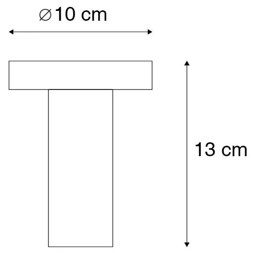 Moderne plafondlamp goud 13 cm - Facil Design, Modern E27 cilinder / rond Binnenverlichting Lamp