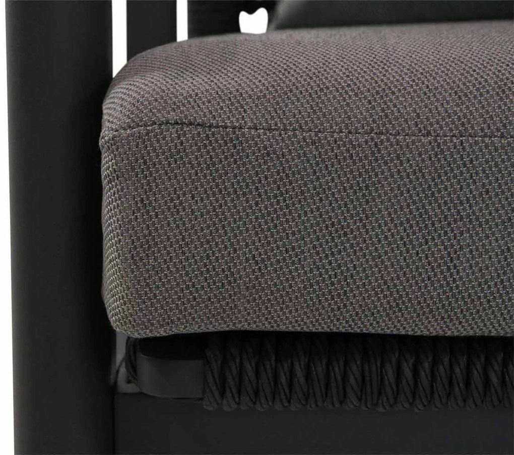 Stoel en Bank Loungeset 5 personen Aluminium/Rope Grijs Coco Ralph/Pacific