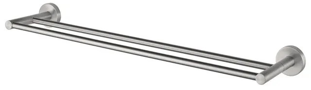 Haceka Kosmos Handdoekhouder - 62cm - dubbel - geborsteld chroom 1208652