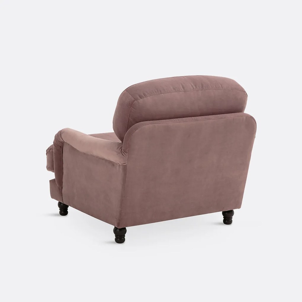 Fluwelen fauteuil, Noon