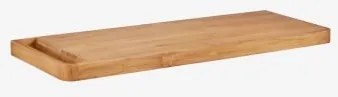Conjunto Van Meubel 130x45 Cm Hangend In Teakhout Neill Teakhout & Without Sink & Spiegelloze & Zonder Kraan & Zonder Sifon - Sklum
