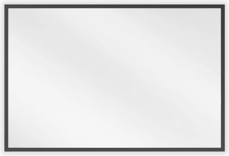 Mexen Loft rechthoekige badkamerspiegel 60 x 40 cm, zwarte lijst - 9852-060-040-000-70